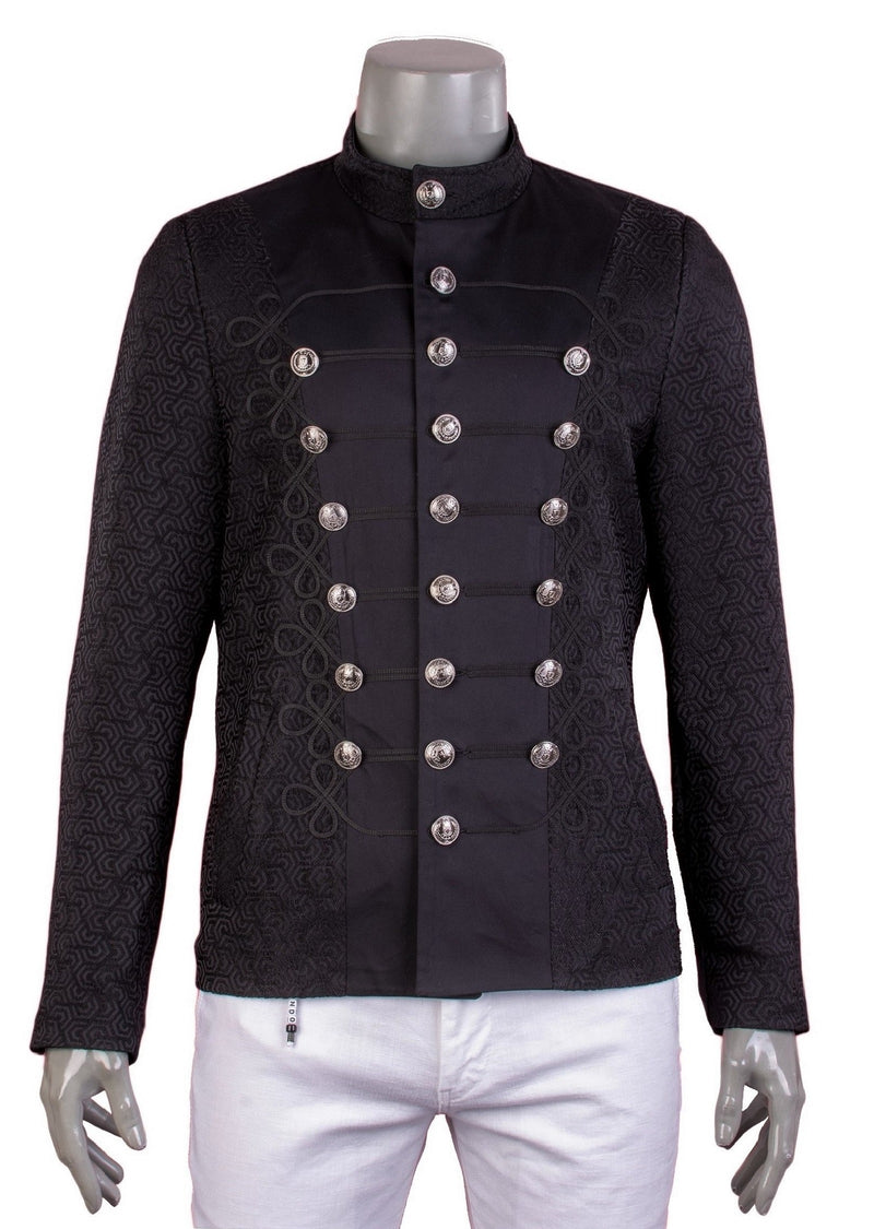 Black Braided Jacquard Deluxe Jacket